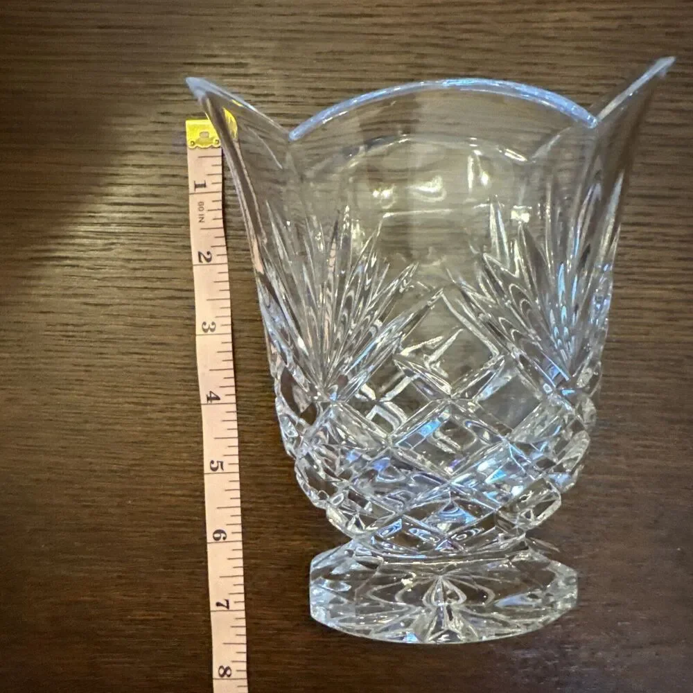 Vintage 1990's Noritake Hampton Hall Collection Crystal Vase 7